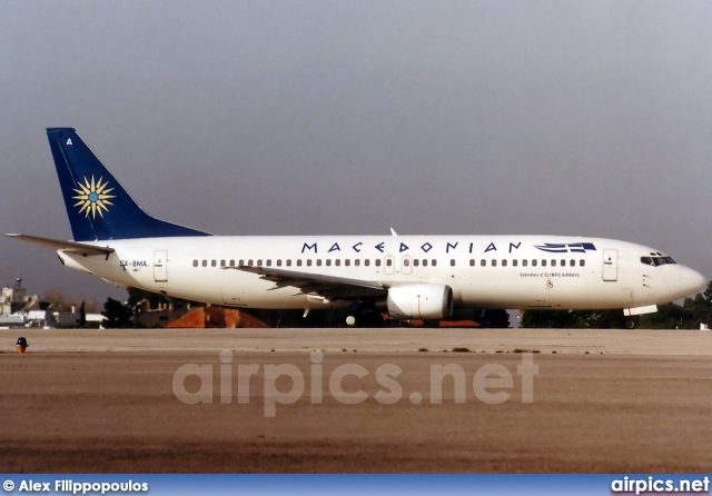 SX-BMA, Boeing 737-400, Macedonian Airlines