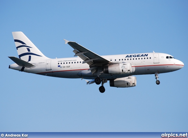 SX-DGF, Airbus A319-100, Aegean Airlines