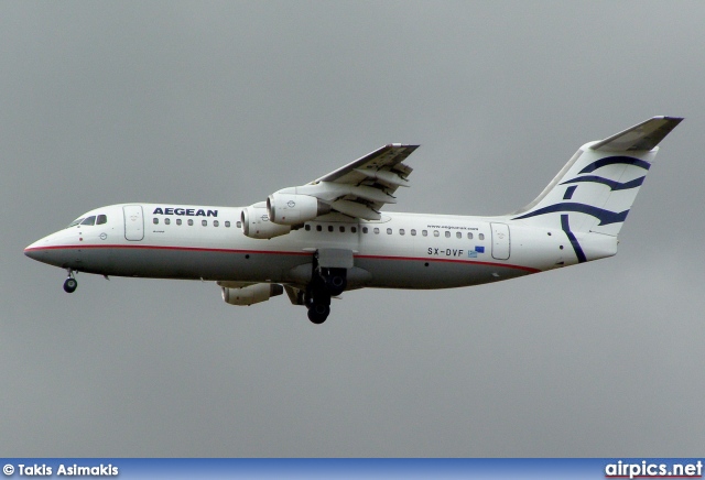 SX-DVF, British Aerospace Avro RJ100, Aegean Airlines