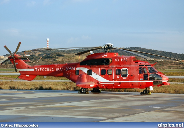 SX-HFG, Aerospatiale (Eurocopter) AS 332-L1 Super Puma, Hellenic Fire Department