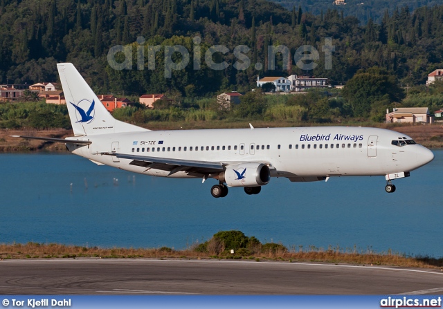 SX-TZE, Boeing 737-400, Blue Bird Aviation