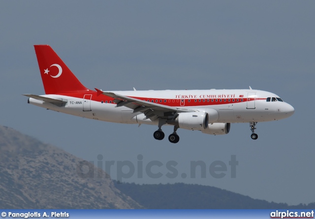 TC-ANA, Airbus A319-100CJ, Turkish Government