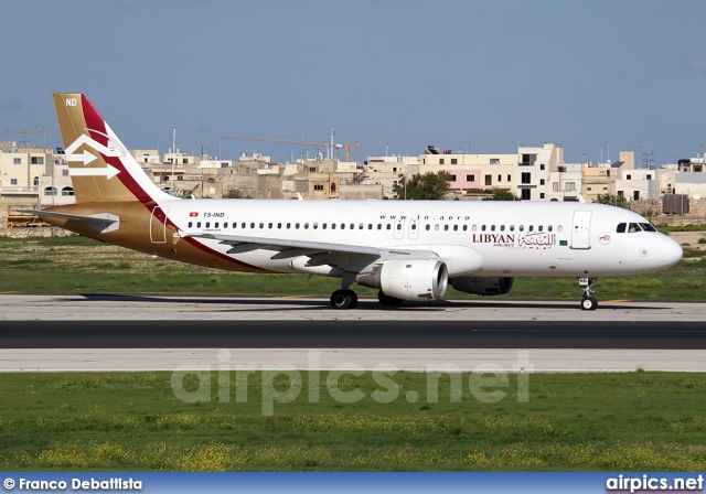 TS-IND, Airbus A320-200, Libyan Airlines