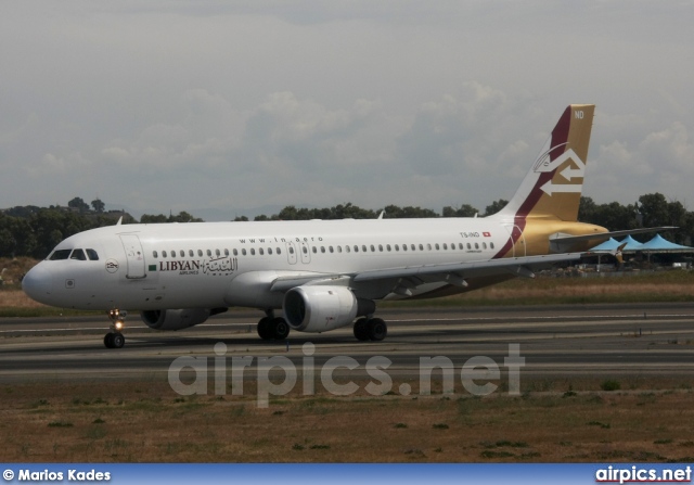 TS-IND, Airbus A320-200, Libyan Airlines