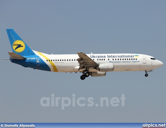 UR-GAO, Boeing 737-400, Ukraine International Airlines