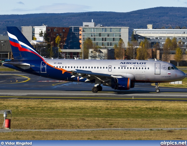 VP-BDN, Airbus A319-100, Aeroflot