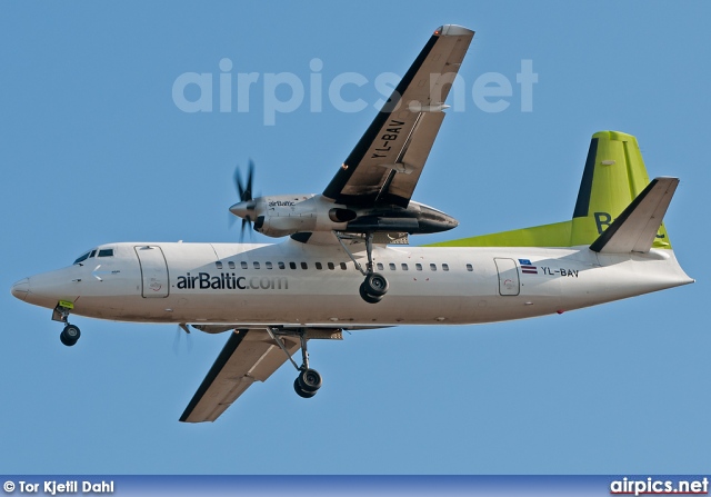 YL-BAV, Fokker 50, Air Baltic