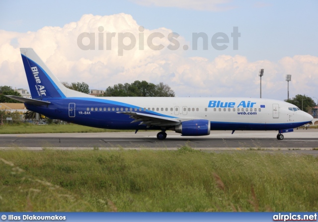 YR-BAK, Boeing 737-400, Blue Air