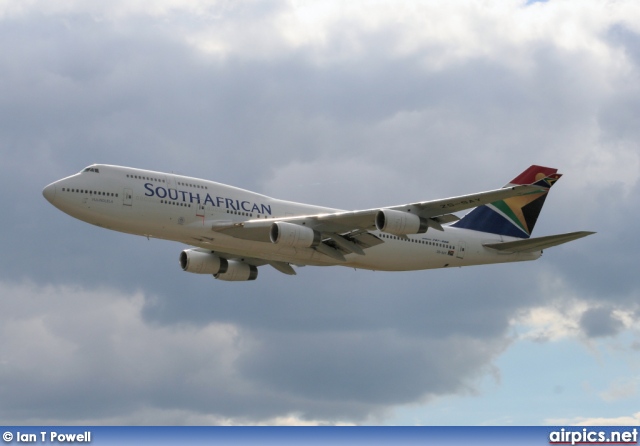 ZS-SAY, Boeing 747-400, South African Airways