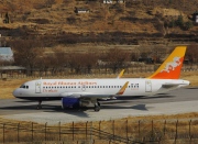 A5-JSW, Airbus A319-100, Druk Air - Royal Bhutan Airlines