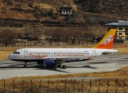 A5-RGF, Airbus A319-100, Druk Air - Royal Bhutan Airlines