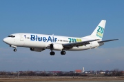 YR-BAE, Boeing 737-400, Blue Air